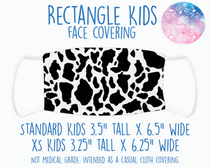 Face Covering Cow Print