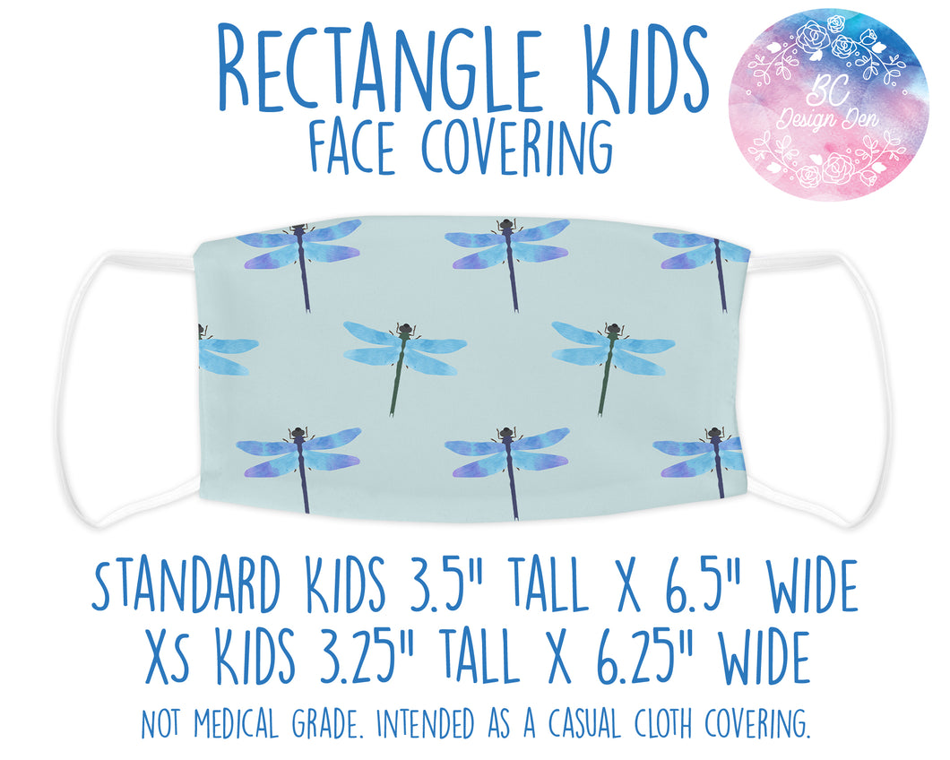 Face Covering Dragonfly Blue