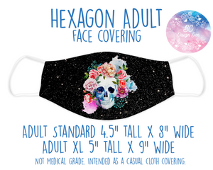 Face Covering Floral Skull