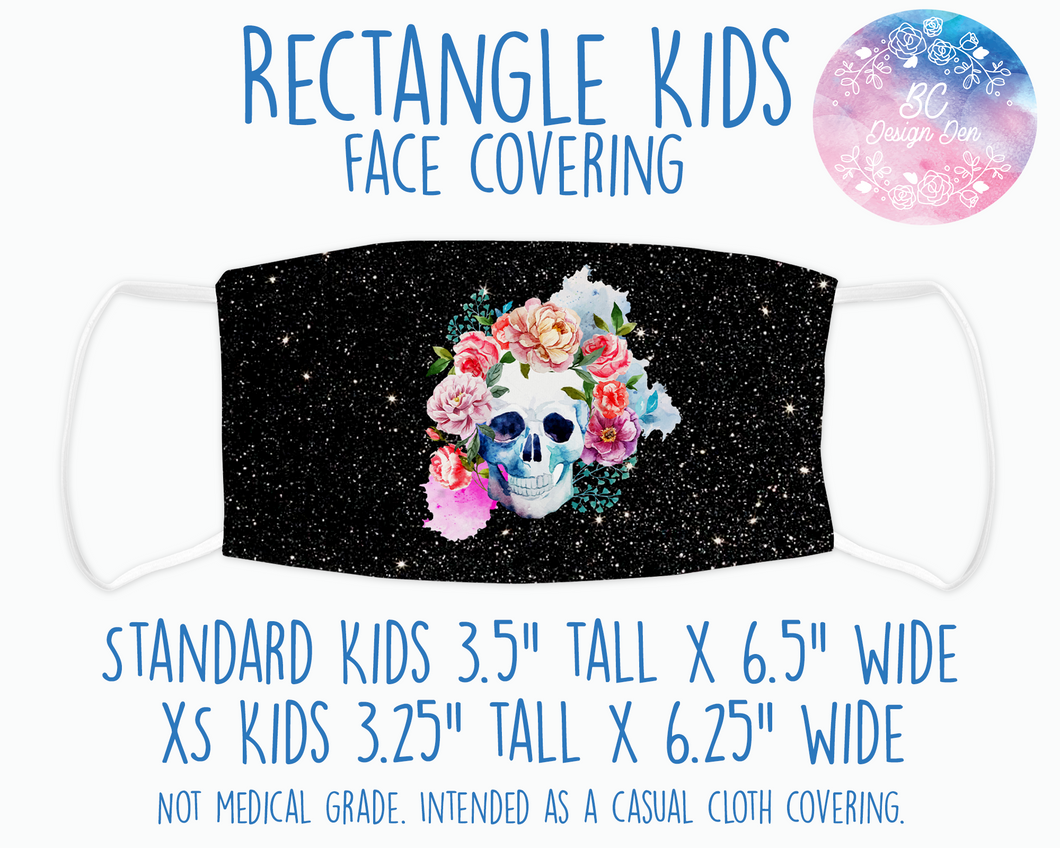 Face Covering Floral Skull