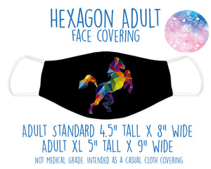 Face Covering Horse Polygonal
