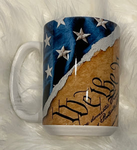 We the People Patriotic Coffee Mug