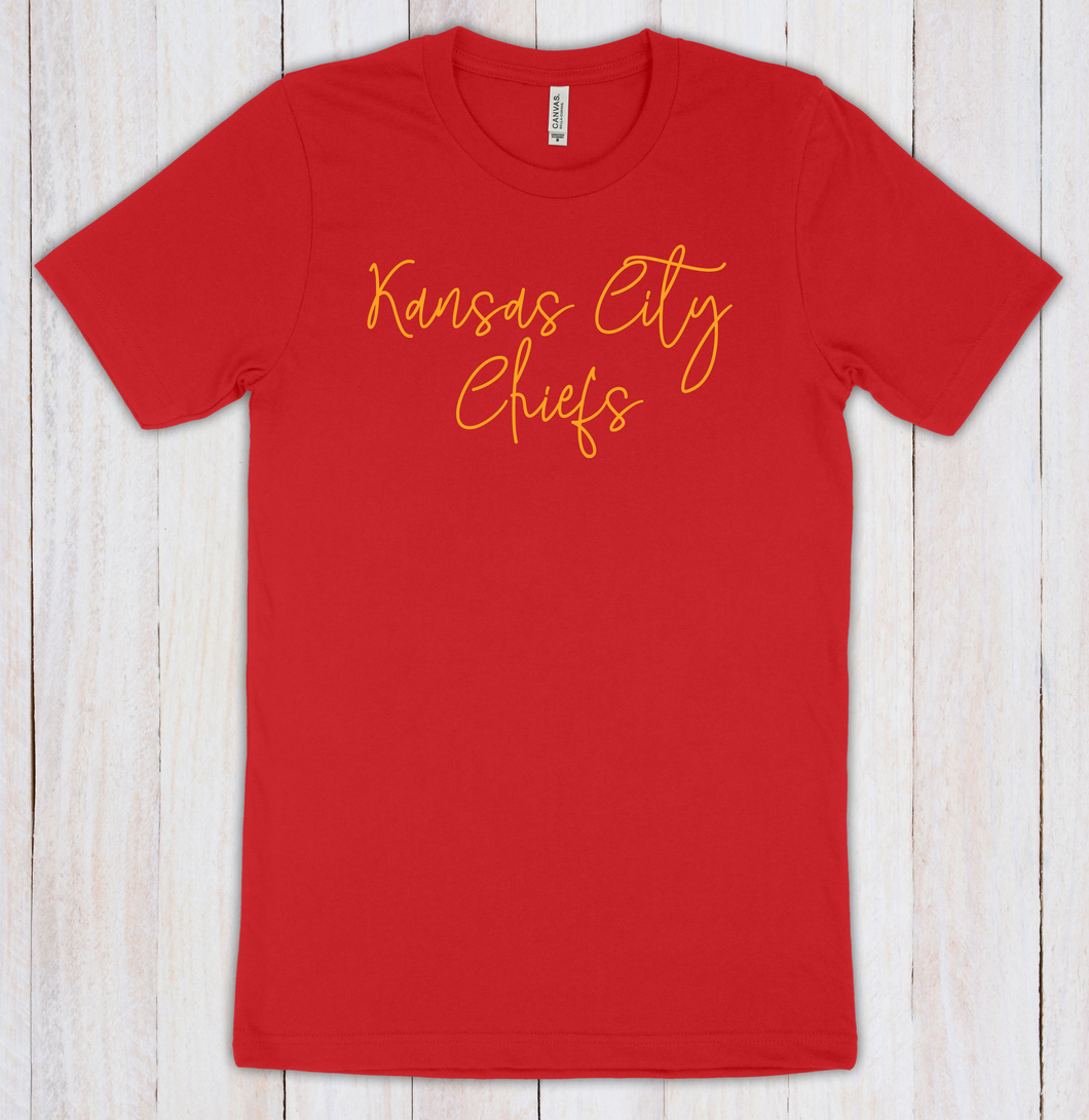 Kansas City Chiefs Script Font Apparel