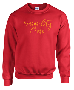 Kansas City Chiefs Script Font Apparel