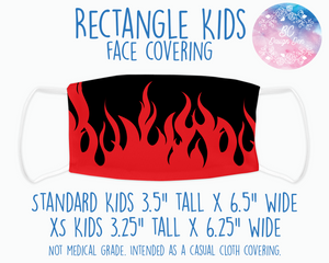 Face Covering Red Flames