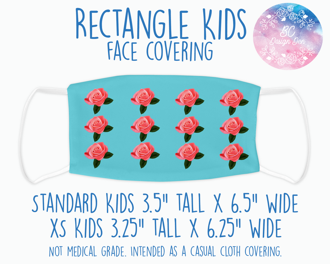 Face Covering Roses Pattern