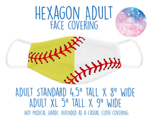 Face Covering Softball Baseball Combo