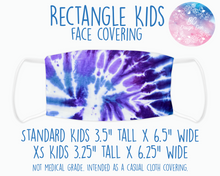 Load image into Gallery viewer, Face Covering Tye Dye Blue Purple

