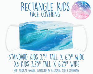 Face Covering Watercolor Blue