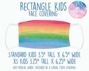 Face Covering Watercolor Rainbow